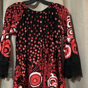 Beautiful Lace trimmed dress. Size XL